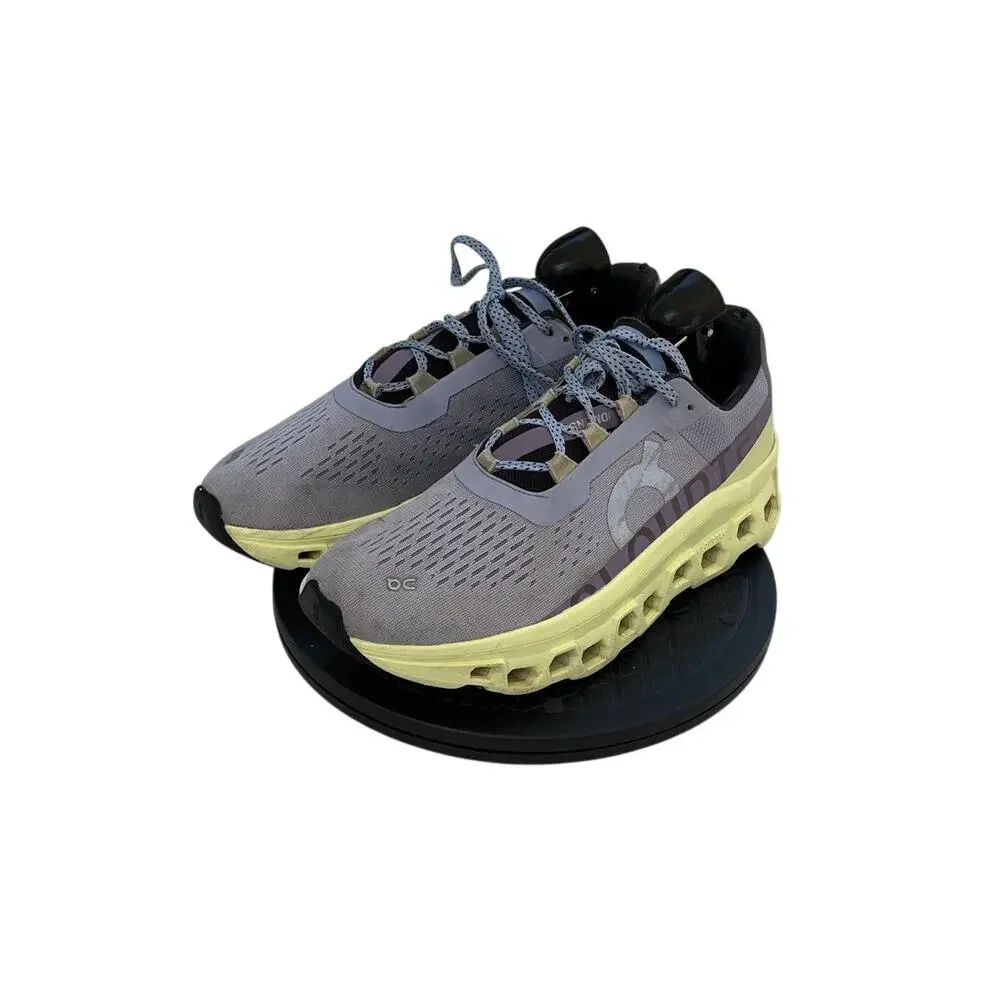 Womens On Cloudmonster Running Cushioned Shoes Nimbus Hay Size 9 - Picture 1 of 6